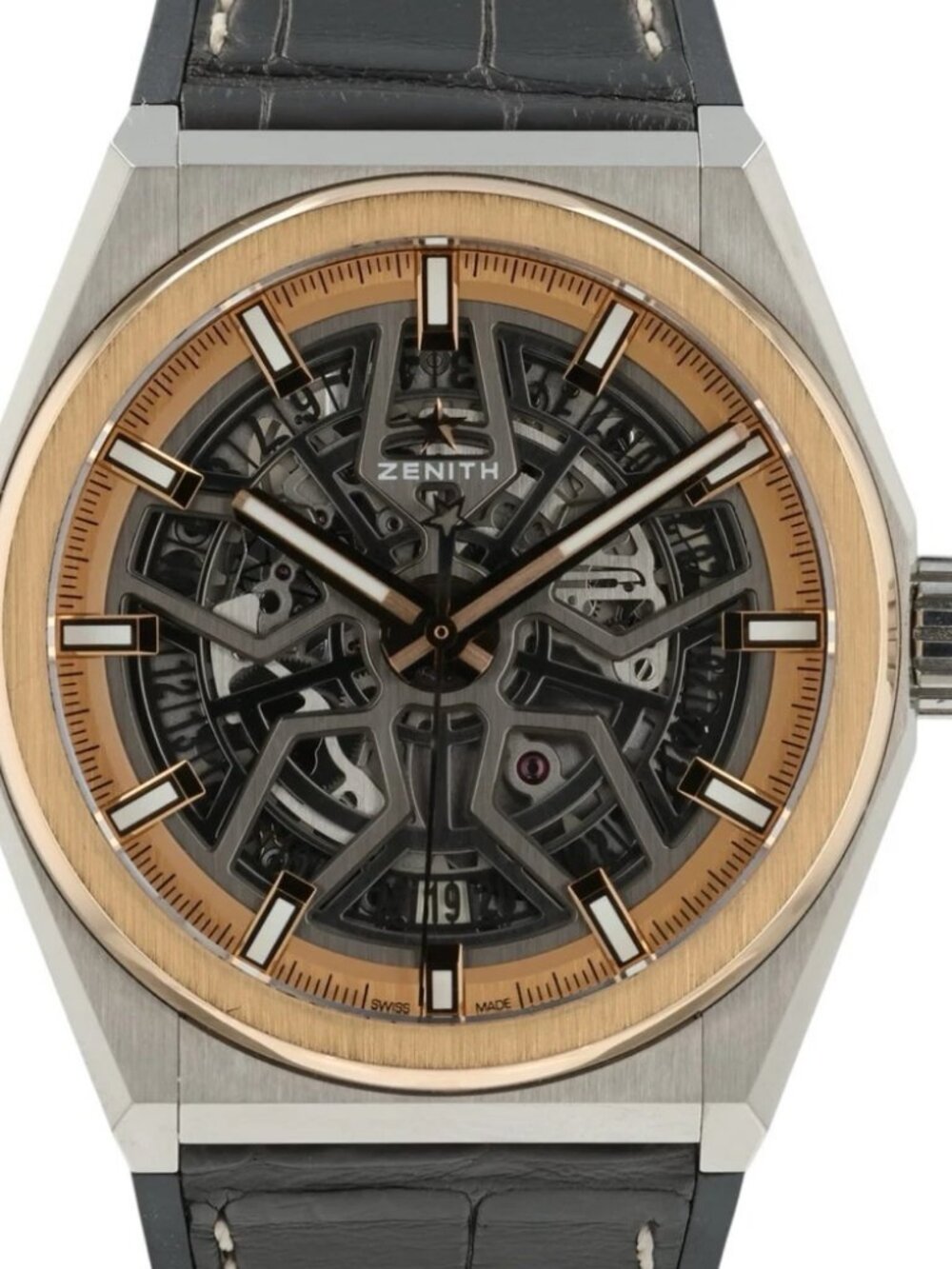 Zenith Defy Skyline Skeleton Dial 18k Rose Gold & Titanium 41mm Mens